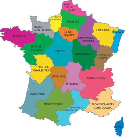 Francie-mapa-oblasti